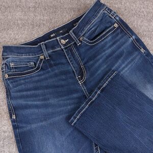 BKE Aiden Boot Stretch Jean Men's 31x30 (Fit 30x30) Blue Thick Stitch Western